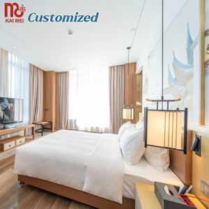 Ensemble de chambre à coucher en bois personnalisé pour hôtels en Arabie Saoudite pour Hilton Hampton & Similar Resorts - Product Image 1