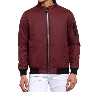 Personalizado chaqueta de la motocicleta del logotipo del bordado de cuero genuino de béisbol Bomber Crop bomber Jacket para los hombres - Product Image 1