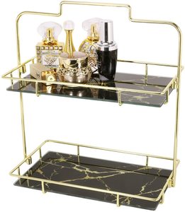 Porte-parfum rond en métal au design unique en laiton AK en noir fini avec base en bois pour décor de salon/décor de table - Product Image 5