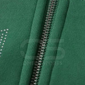 Sudadera con capucha de mezcla de algodón para hombre adornada con diamantes de imitación decorativos y estilo holgado para ropa informal urbana - Product Image 5