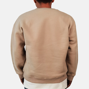 Mode luxe surdimensionné poids lourd français éponge blanc sweats 100% coton sweat Logo personnalisé sweats à col rond - Product Image 4