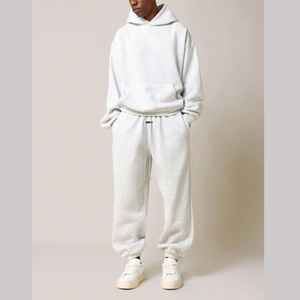 Chándales de lana de felpa francesa de alta calidad para hombre, chándales pesados personalizados para hombre, chándal cuadrado de gran tamaño, chándal holgado - Product Image 1