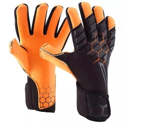 Guantes de portero de cuero transpirable personalizables de alta calidad MOQ bajo al por mayor para deportes - Product Image 1