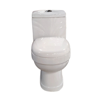 Ensemble de toilettes monobloc de luxe, modèle n° WC mural et sur pied moderne 116 avec réservoir encastré et siphon en P
