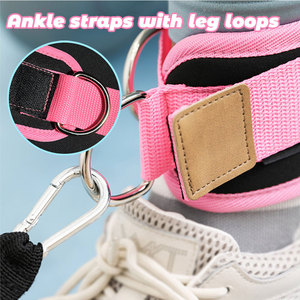 Hot Sale Fitness Premium Ankle Straps For Gym Workout Fitness Ankle Straps for Weightlifting - Product Image 3