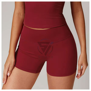Pantalones cortos para correr 2 en 1 para mujer Pantalones cortos de secado rápido para entrenamiento de gimnasio para mujer con bolsillo para teléfono - Product Image 1