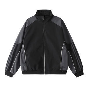 Survêtement sportif unisexe American Vintage en molleton, coupe décontractée, col montant, coupe-vent, séchage rapide, idéal pour l'hiver - Product Image 6