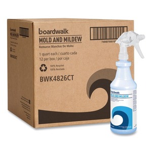 Boardwalk 32 Oz. Detergente antimoho y antimicrobianos con aroma floral en aerosol para baños, en formato de botella, 12 unidades por caja - Product Image 1