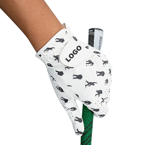 Customizable Logo Colorful Print Professional Cabretta Leather Sports Outdoor Golf Supplies Adjustable Wrist Strap <b>Hook</b> Loop - Product Image 3