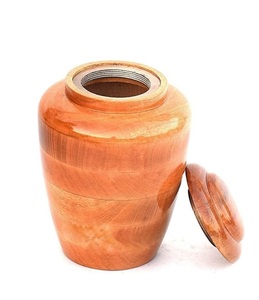 Wooden Urns <b>for</b> Human <b>Ashes</b>-Funeral Burial Urn <b>for</b> Adult Wooden <b>Ash</b> <b>Box</b> Cremation Urn <b>for</b> Adult <b>Ashes</b> | 9x7x7 inch / 250 cu - Product Image 1