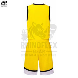 Conception professionnelle de votre propre uniforme de basket-ball en gros, prix de gros, vente chaude, uniforme de basket-ball 100% polyester - Product Image 4