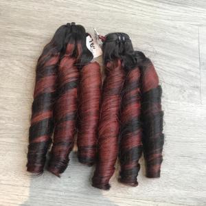Bouncy Curly Ginger Virgin Hair HD Lace Front for Lace Long <b>Deep</b> <b>Wave</b> <b>Wig</b> for Women 250% Density - Product Image 4