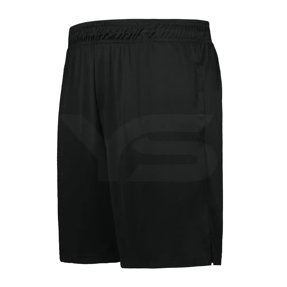 New Custom Logo High Quality Polyester Gym Short Workout With two Side Pockets Drawstring Style Men's Interlock Shorts