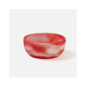 Bol à fruits en résine surface polie brillante design artistique fait à la main adapté à la décoration de table ou à l'aménagement intérieur moderne - Product Image 4