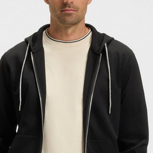 Men Customized Logo & <b>Zip</b> Up Closure / Wholesale Rate Cheap Rate <b>Hoodie</b> OEM Service Breathable Fabric With Drawstrings & <b>Pockets</b> - Product Image 2