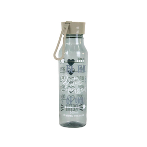 500ml BPA Free Reusable PET Plastic Water Bottle with Strap Cold Cup Drinkware for Back to School Outdoor Use - Product Image 1