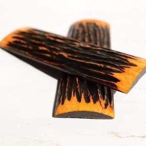 Escamas de Cuerno de Búfalo Ecológicas de Alta Calidad con Superficie Pulida Lisa, Estilo Animal para Cuchillos Forjados Personalizados a Buen Precio - Product Image 2