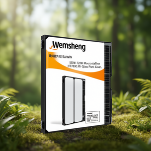 Panneau solaire monocristallin HJT/PERC Wensheng New Energy Sunwin 550W-720W avec couvercle avant en verre - Product Image 3