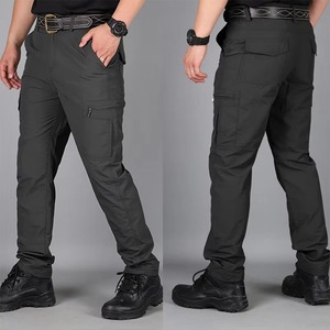 Pantalon de sport d'été décontracté pour homme Toile imperméable à séchage rapide pour l'alpinisme en plein air Plat Grande taille Multi-poches - Product Image 4