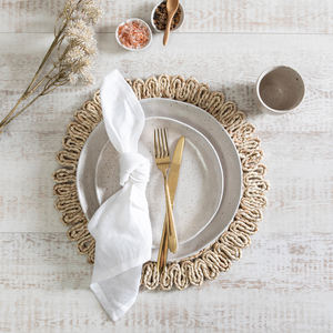 Manteles Individuales de ratán Natural hechos a mano, posavasos para decoración del hogar, artesanía, colección de nuevo diseño, venta al por mayor - Product Image 5