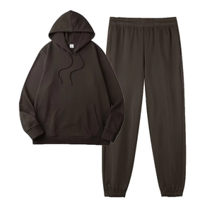 Conjunto Deportivo de Dos Piezas para Hombre, Sudadera con Capucha Gruesa y Pantalones de Hip Hop, Chándal de Algodón para Hombre - Product Image 6