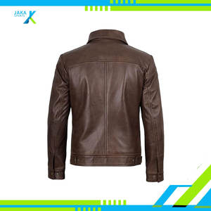 Mens Genuine <b>Lambskin</b> <b>Leather</b> Sheep Winter <b>Jacket</b> Soft Vintage Style Fashion Casual Slim Fit Biker Bomber Breathable Filled - Product Image 5