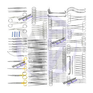 Juego de Instrumentos Quirúrgicos para Laparotomía Completo de 108 Piezas, Kit de Instrumentos Médicos Básicos para Cirugía Abdominal y General, Herramientas de Acero Inoxidable - Product Image 1
