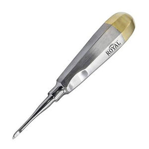 Élévateurs dentaires à long manche en acier inoxydable à meilleure prise Outils dentaires droits à pointe plate pour la chirurgie des dents Pince à cils - Product Image 1