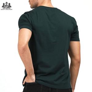 Camisetas de Cuello Redondo para Hombre, Diseño Clásico, Color Sólido, 100% Algodón Tejido, Transpirables, de Secado Rápido, Ecológicas, para Verano, con Diseño en Blanco - Product Image 2