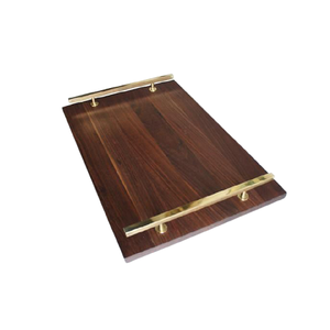 Plateau de service de nourriture de couleur brune en bois avec plateau de chocolats en forme de rectangle de la plus haute qualité pour l'utilisation de l'hôtel - Product Image 4