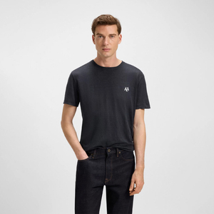 Camiseta de manga corta de verano para hombre Logotipo bordado de alta calidad Cuello redondo 100% Algodón puro Fabricado por productos Huzaifa - Product Image 1