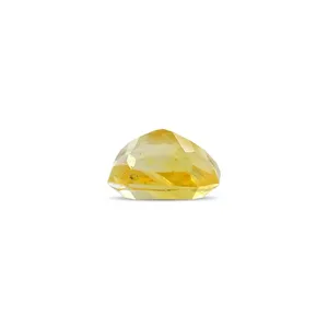 Zafiro Amarillo Natural de 4.8 Quilates (Pukhraj) - Corte Ovalado Facetado, Forma de Corazón, Cojín, Marquesa, Pera, Color Rosa, 8mm de Altura, 1mm de Diámetro del Orificio - Product Image 2