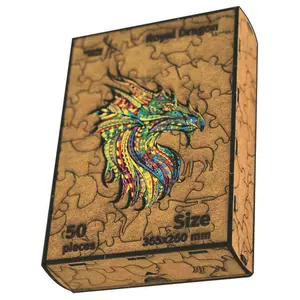 Puzzle Wooden Puzzle "Dragon" Medium Size