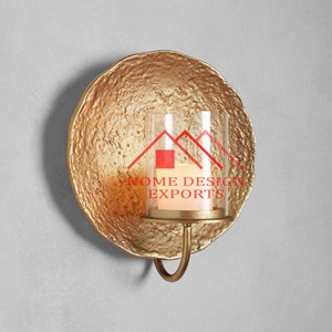 Candelabro de vela de decoración de pared para el hogar, hoteles y restaurantes, decoración de aluminio, DISEÑO DE CORONA DE Navidad, candelabro de vela de pared, superventas - Product Image 3