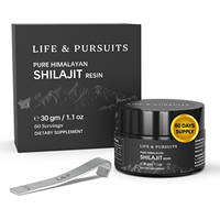 Life Pursuits Resina de Shilajit del Himalaya 100% Pura, 75% Ácido Fúlvico, 85+ Minerales Traza, Suplementos Dietéticos, 30 g, Vida Útil de 2 Años