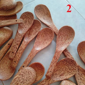 Cuillère en bois de qualité supérieure, fabriquée à la main au Vietnam, bois naturel, vente en gros - Product Image 1