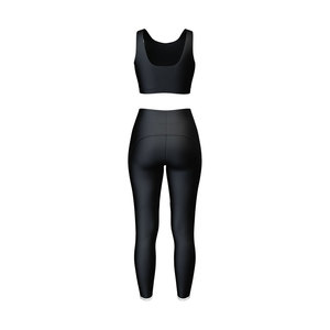Confortable 2 pièces femmes Yoga ensemble tissu extensible Flexible vêtements de sport Ensemble femmes sans couture Yoga ensemble - Product Image 6