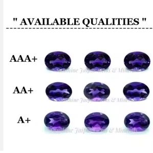 พลอยอเมทิสต์แบบแอฟริกันธรรมชาติตัดเป็นเหลี่ยมเพชรพลอยหลวมแบบ2.50X5mm - Product Image 3