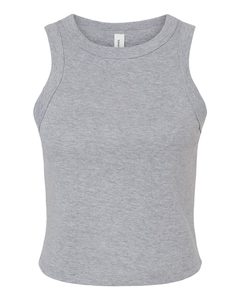 BELLA + CANVAS-Débardeur Micro Rib Racer pour femme-1019 T-shirts Athlétique Heather Color Logo personnalisé Oversize Crop Top Tee - Product Image 4