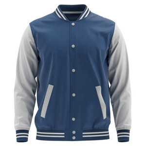 High Quality Custom Men's <b>Canvas</b> Versity <b>Jackets</b> Comfortable Wool Top Trending Wholesale Price Men Versity <b>Jackets</b> For Adults - Product Image 2