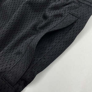 Short de basket-ball pour homme en maille noire de haute qualité avec logo personnalisé grande taille respirant mi-élastique tricoté à séchage rapide - Product Image 6