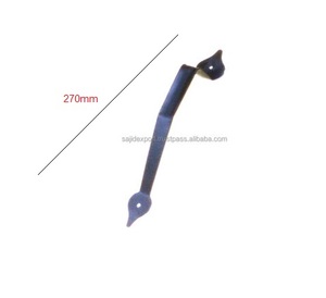 CAST IRON PULL HANDLE <b>BLACK</b> POWDER COATED FINISH (270mm) - Product Image 3