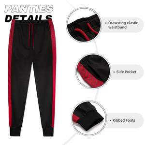 Ensemble pantalon de survêtement à capuche personnalisé pour hommes, survêtement décontracté à fermeture éclair, veste de mode, vêtements d'extérieur avec motif imprimé en tissu polaire - Product Image 5