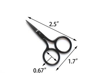 กรรไกรขนาดเล็กสำหรับงานหัตถกรรมด้าย2.5 "นิ้วสแตนเลสปลายแหลมตรงสำหรับเย็บปักครอสติช - Product Image 2