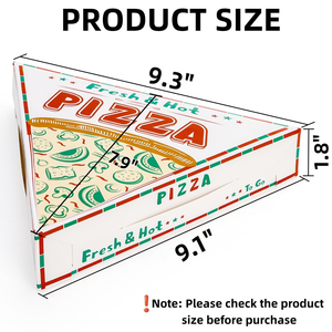 Caja de Embalaje para <span class=keywords><strong>Pizza</strong></span> Triangular Mini, para Entrega a Domicilio, Impresa, al por Mayor - Product Image 4