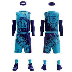 Ensemble maillot et short de basket-ball à sublimation et logo personnalisés 2025 nouveauté uniforme de basket-ball de haute qualité - Product Image 6