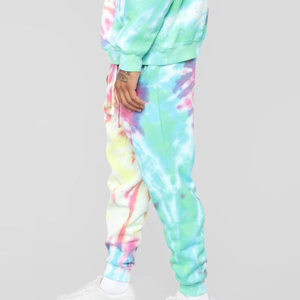 High Quality <b>Men</b> Windbreaker Hooded Tracksuit <b>Set</b> Seamless Polyester Acid Wash Printed Jogging Suit for Unisex Sportswear - Product Image 6