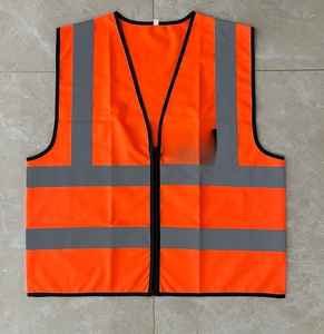 Chaleco de trabajo de seguridad personalizable de alta calidad Unisex tela de lana a prueba de viento Botón de logotipo personalizado de talla grande para ropa exterior de primavera - Product Image 3