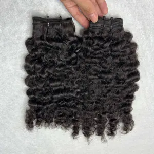 Pacotes de cabelo virgem virgem para mulheres pretas, extensões de cabelo humano encaracolado birmanês sem piolhos, macio e liso