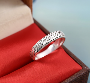 Anillos Lisos de Lujo para Mujer, Clásicos, de Plata de Ley 925, con Textura Fina, para Bodas y Fiestas - Product Image 2